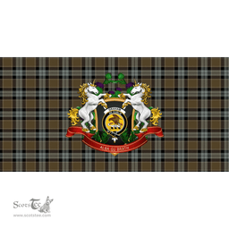 Scottish Graham of Menteith Weathered Clan Tartan Tablecloth - Unicorn Thistle Style Scottish Plaid Tartan Plaid