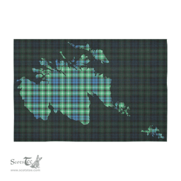 Scottish Graham of Montrose Ancient Clan Tartan Tablecloth - Map Scotland Style Scottish Plaid Tartan Plaid