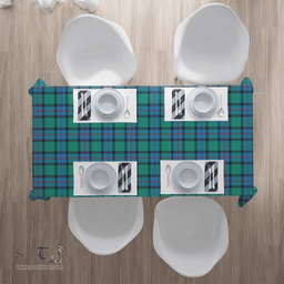 Scottish Flower Of Scotland Clan Tartan Tablecloth - Classic Scottish Plaid Tartan Plaid