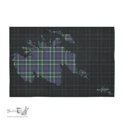 Scottish Graham of Montrose Modern Clan Tartan Tablecloth - Map Scotland Style Scottish Plaid Tartan Plaid