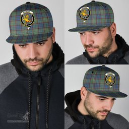 Scottish Nicolson Hunting Ancient Clan Tartan Snapback Hat - Crest Classic Scottish Plaid Tartan Plaid