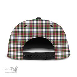 Scottish Stewart Dress Modern Clan Tartan Snapback Hat - Crest Classic Scottish Plaid Tartan Plaid
