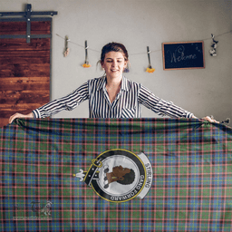 Scottish Stirling (of Keir) Clan Tartan Tablecloth - Crest Classic Scottish Plaid Tartan Plaid