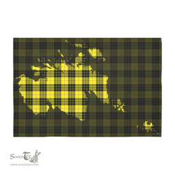Scottish MacLeod of Lewis Modern Clan Tartan Tablecloth - Map Scotland Style Scottish Plaid Tartan Plaid