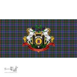 Scottish Ogilvie Hunting Modern Clan Tartan Tablecloth - Unicorn Thistle Style Scottish Plaid Tartan Plaid