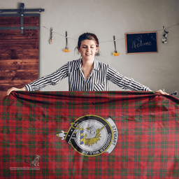 Scottish Stewart (of Appin) Clan Tartan Tablecloth - Crest Classic Scottish Plaid Tartan Plaid