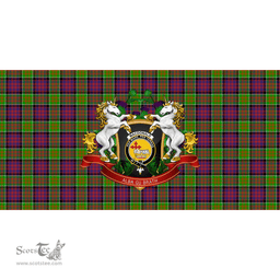 Scottish MacDonald of Clanranald Clan Tartan Tablecloth - Unicorn Thistle Style Scottish Plaid Tartan Plaid