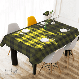 Scottish MacLeod of Lewis Modern Clan Tartan Tablecloth - Map Scotland Style Scottish Plaid Tartan Plaid