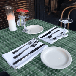 Scottish MacDonald Lord of the Isles Hunting Clan Tartan Tablecloth - Classic Scottish Plaid Tartan Plaid