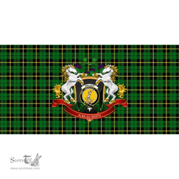 Scottish Wallace Hunting - Green Clan Tartan Tablecloth - Unicorn Thistle Style Scottish Plaid Tartan Plaid