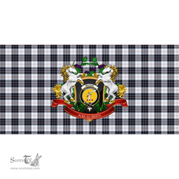 Scottish MacRae Dress Modern Clan Tartan Tablecloth - Unicorn Thistle Style Scottish Plaid Tartan Plaid