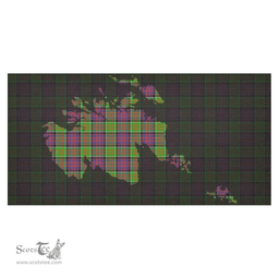 Scottish MacDonald of Clanranald Clan Tartan Tablecloth - Map Scotland Style Scottish Plaid Tartan Plaid