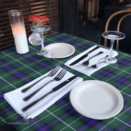Scottish MacDonald of the Isles Hunting Modern Clan Tartan Tablecloth - Classic Scottish Plaid Tartan Plaid