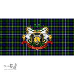 Scottish MacNeill of Barra Modern Clan Tartan Tablecloth - Unicorn Thistle Style Scottish Plaid Tartan Plaid