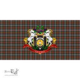 Scottish Murray of Atholl Weathered Clan Tartan Tablecloth - Unicorn Thistle Style Scottish Plaid Tartan Plaid