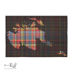 Scottish Ogilvie of Airlie Ancient Clan Tartan Tablecloth - Map Scotland Style Scottish Plaid Tartan Plaid