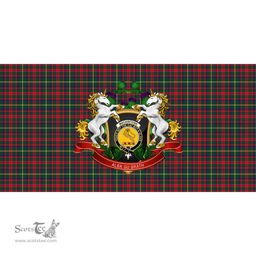 Scottish MacKintosh Hunting Modern Clan Tartan Tablecloth - Unicorn Thistle Style Scottish Plaid Tartan Plaid