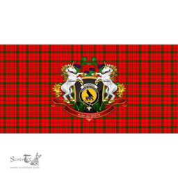 Scottish MacDonnell of Keppoch Modern Clan Tartan Tablecloth - Unicorn Thistle Style Scottish Plaid Tartan Plaid