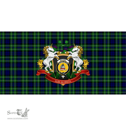 Scottish MacNeil of Colonsay Modern Clan Tartan Tablecloth - Unicorn Thistle Style Scottish Plaid Tartan Plaid
