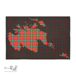Scottish MacLaine of Loch Buie Clan Tartan Tablecloth - Map Scotland Style Scottish Plaid Tartan Plaid