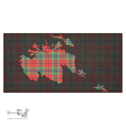 Scottish MacLean of Duart Modern Clan Tartan Tablecloth - Map Scotland Style Scottish Plaid Tartan Plaid