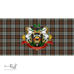 Scottish MacLeod of Harris Weathered Clan Tartan Tablecloth - Unicorn Thistle Style Scottish Plaid Tartan Plaid