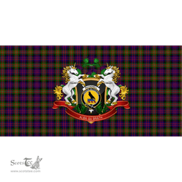 Scottish MacDonnell of Glengarry Modern Clan Tartan Tablecloth - Unicorn Thistle Style Scottish Plaid Tartan Plaid