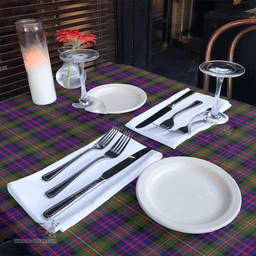 Scottish MacDonnell of Glengarry Modern Clan Tartan Tablecloth - Classic Scottish Plaid Tartan Plaid