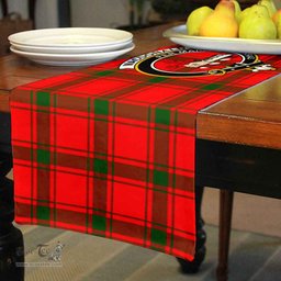 Scottish MacDonald (of Sleat) Clan Crest Tartan Table Runner Scottish Plaid Tartan Plaid