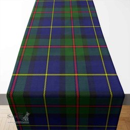 Scottish MacLeod of Harris Modern Clan Tartan Table Runner - Classic Scottish Plaid Tartan Plaid
