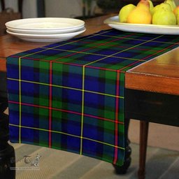 Scottish MacLeod of Harris Modern Clan Tartan Table Runner - Classic Scottish Plaid Tartan Plaid