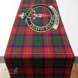 Scottish Charteris (Earl of Wemyss) Clan Crest Tartan Table Runner Scottish Plaid Tartan Plaid