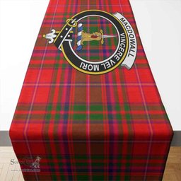Scottish MacDowall (of Garthland) Clan Crest Tartan Table Runner Scottish Plaid Tartan Plaid