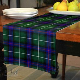 Scottish MacDonald of the Isles Hunting Modern Clan Tartan Table Runner - Classic Scottish Plaid Tartan Plaid