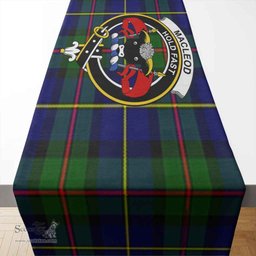 Scottish MacLeod of Lewis Clan Crest Tartan Table Runner Scottish Plaid Tartan Plaid