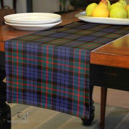 Scottish Fletcher of Dunans Clan Tartan Table Runner - Classic Scottish Plaid Tartan Plaid
