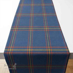 Scottish MacLaine of Loch Buie Hunting Ancient Clan Tartan Table Runner - Classic Scottish Plaid Tartan Plaid