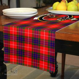 Scottish Fraser (of Lovat) Clan Crest Tartan Table Runner Scottish Plaid Tartan Plaid