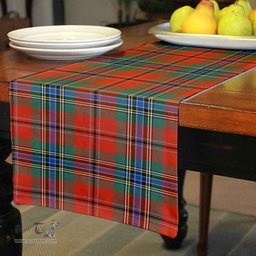 Scottish MacLean of Duart Ancient Clan Tartan Table Runner - Classic Scottish Plaid Tartan Plaid