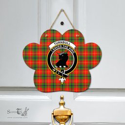Scottish Turnbull Dress Clan Tartan Door Sign - Crest Classic Scottish Plaid Tartan Plaid