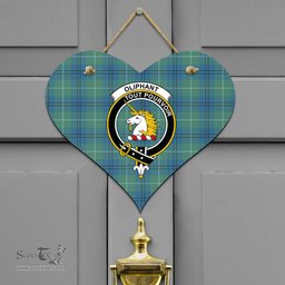 Scottish Oliphant Ancient Clan Tartan Door Sign - Crest Classic Scottish Plaid Tartan Plaid