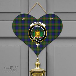 Scottish Dundas Modern 02 Clan Tartan Door Sign - Crest Classic Scottish Plaid Tartan Plaid