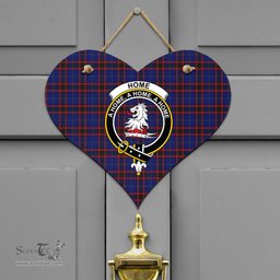 Scottish Home Modern Clan Tartan Door Sign - Crest Classic Scottish Plaid Tartan Plaid