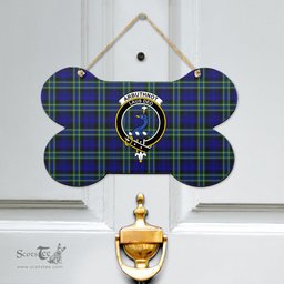 Scottish Arbuthnot Modern Clan Tartan Door Sign - Crest Classic Scottish Plaid Tartan Plaid