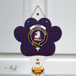 Scottish Home Modern Clan Tartan Door Sign - Crest Classic Scottish Plaid Tartan Plaid