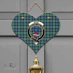 Scottish Rose Hunting Ancient Clan Tartan Door Sign - Crest Classic Scottish Plaid Tartan Plaid