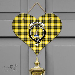 Scottish Barclay Dress Modern Clan Tartan Door Sign - Crest Classic Scottish Plaid Tartan Plaid