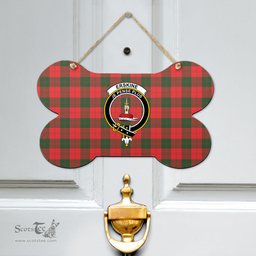 Scottish Erskine Modern Clan Tartan Door Sign - Crest Classic Scottish Plaid Tartan Plaid