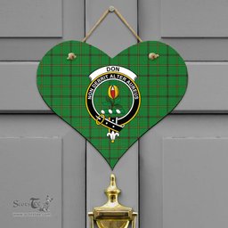 Scottish Don _Tribe of Mar Clan Tartan Door Sign - Crest Classic Scottish Plaid Tartan Plaid
