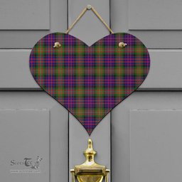 Scottish MacDonnell of Glengarry Modern Clan Tartan Door Sign - Classic Scottish Plaid Tartan Plaid